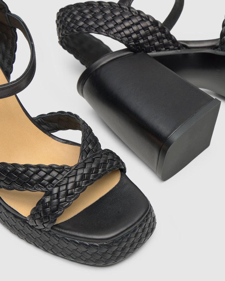 Castañer CASTAÑER | Tacón Abierta Napa NEGRO VALERIE/255 – Castañer