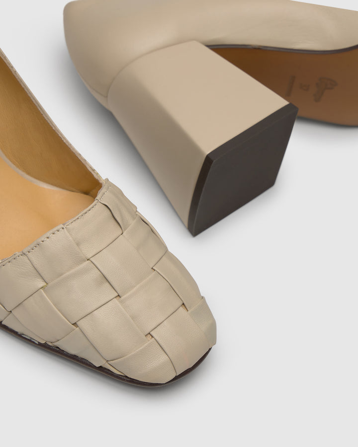 Castañer CASTAÑER | Tacón Cerrada Napa CRUDO MATILDA/254 – Castañer