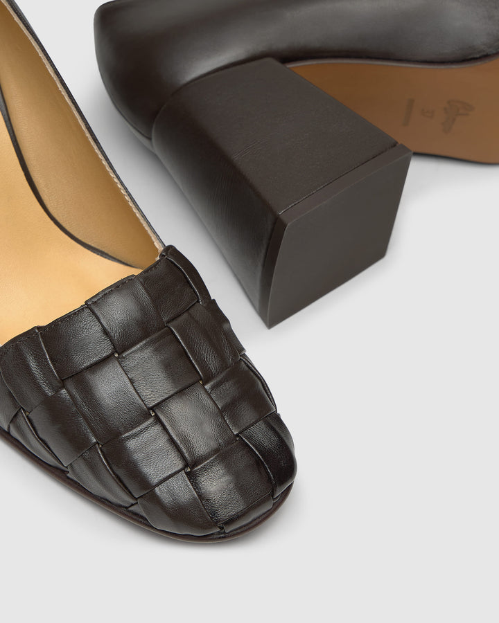 Castañer CASTAÑER | Tacón Cerrada Napa MARRON CHOC. MATILDA/254 – Castañer