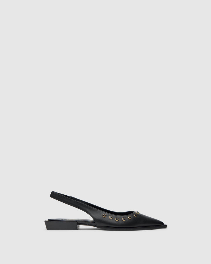 Castañer CASTAÑER | Tacón Cerrada Napa NEGRO PALMA STUDS/250 – Castañer