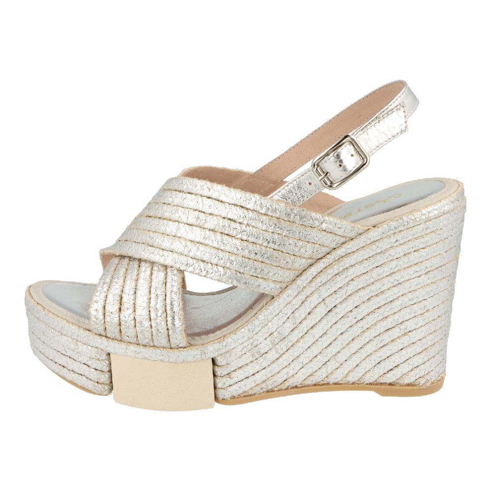 Casteller 909 / Yute Metalizado Plata – Calzados Casteller