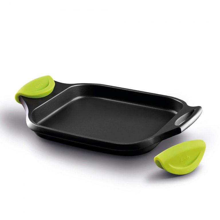 Castey Asador Bandeja Castey Fundix Antiadherente De Aluminio Fundido Con Asas Desmontables De Silicona Kiwi