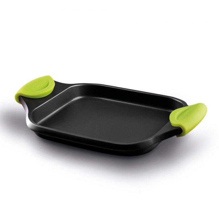 Castey Asador Bandeja Castey Fundix Antiadherente de Aluminio Fundido con Asas Desmontables de Silicona Kiwi