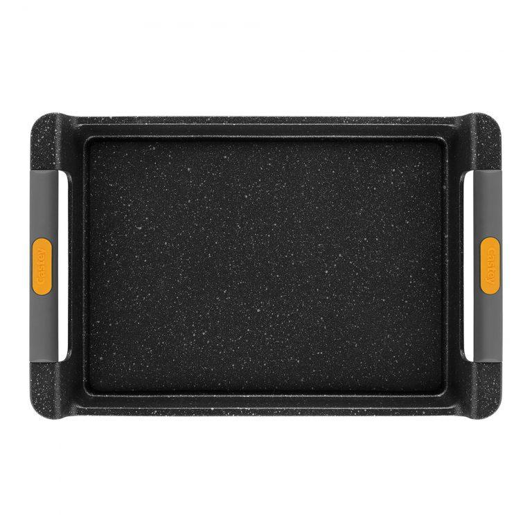 Castey Asador Bandeja Castey Vulcano De Aluminio Fundido Con Antiadherente Con Relieve Y Asas Integradas De Silicona – Full Induction
