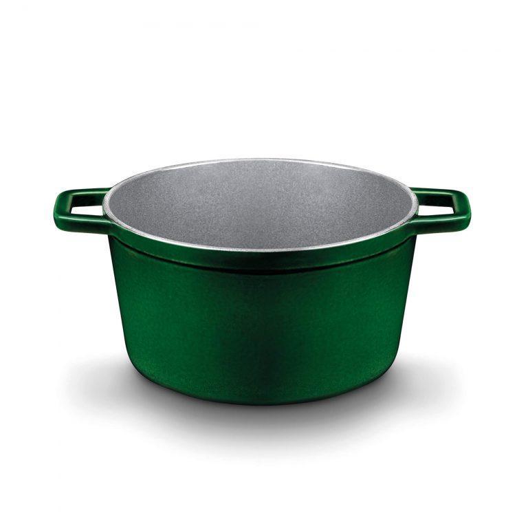Castey Cacerola Alta Castey Cocotte De Hierro Fundido Esmaltado Con Tapadera (Colección Jade)
