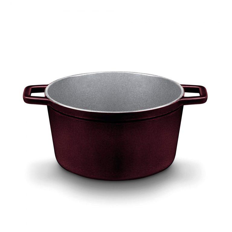 Castey Cacerola Alta Castey Cocotte De Hierro Fundido Esmaltado Con Tapadera (Colección Purple Sapphire)
