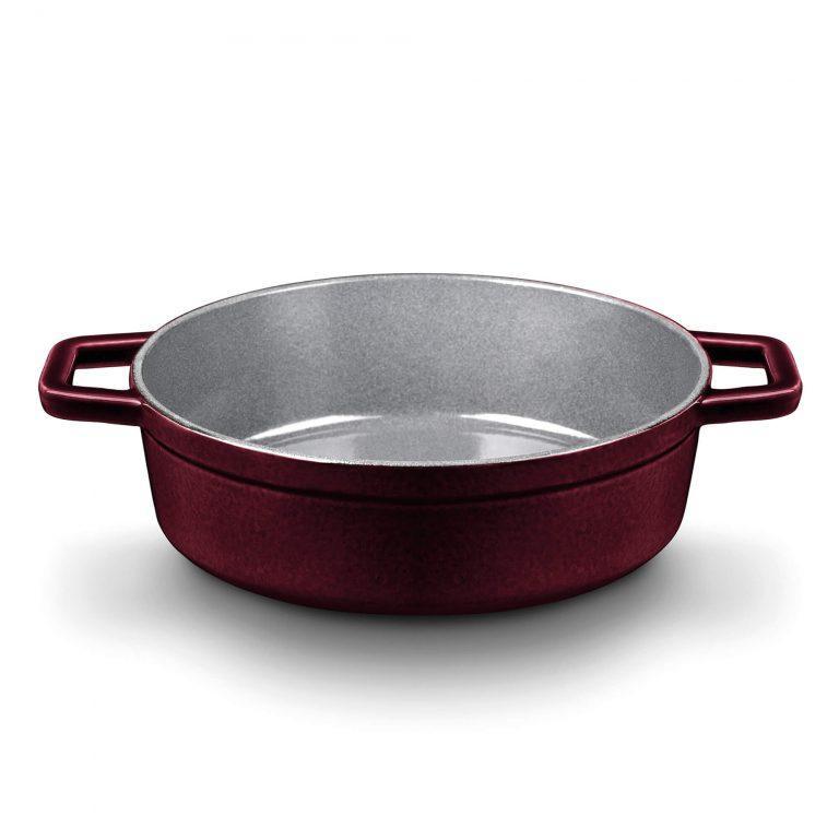 Castey Cacerola Baja Castey Cocotte De Hierro Fundido Esmaltado Con Tapadera (Colección Purple Sapphire)