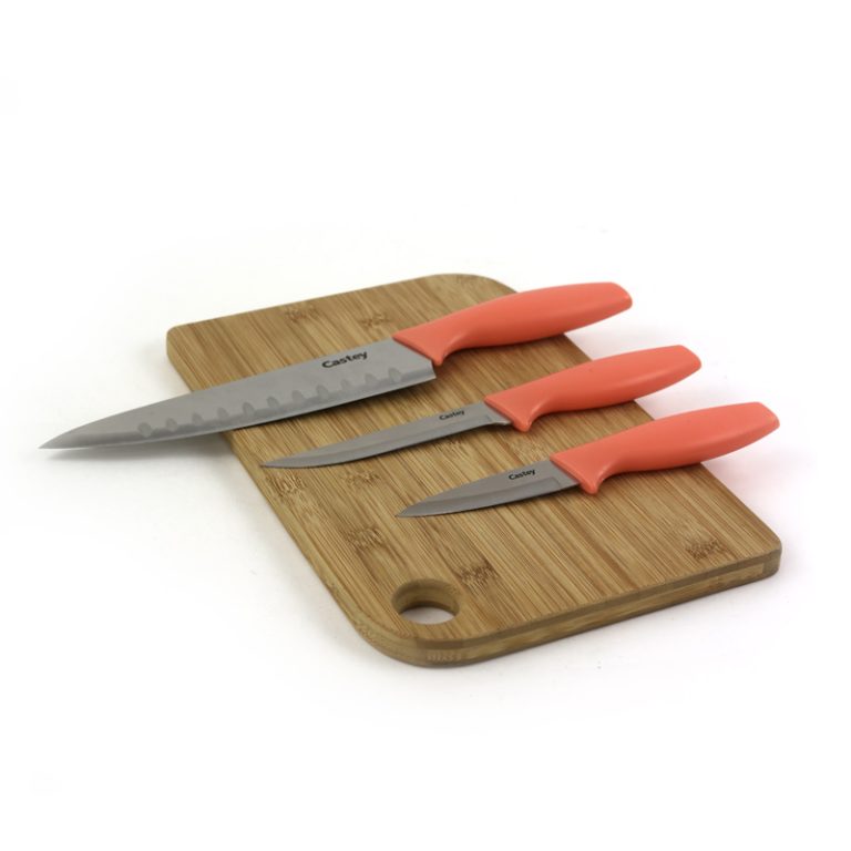 Castey Conjunto De 3 Cuchillos Coral