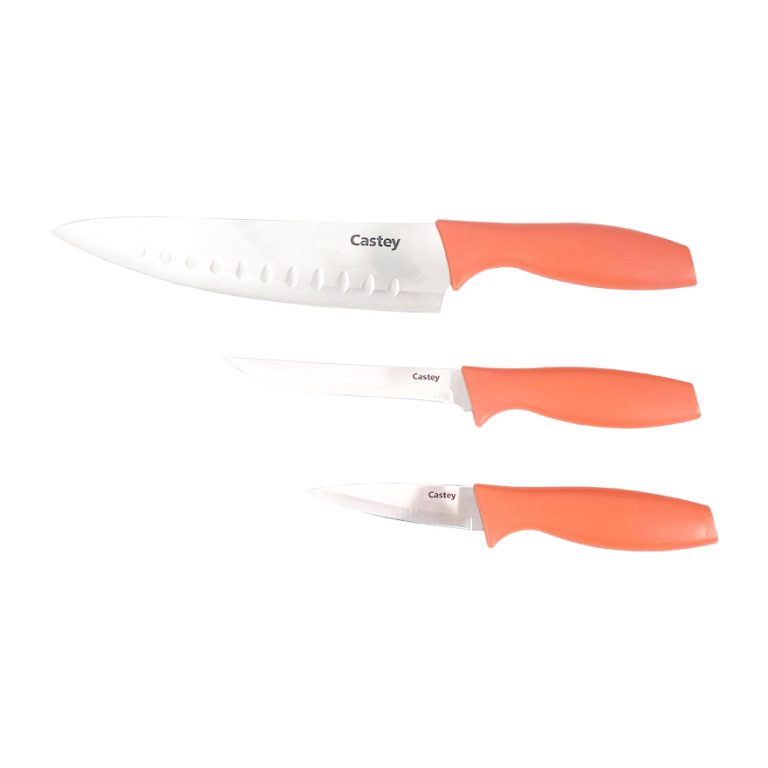 Castey Conjunto de 3 cuchillos Coral