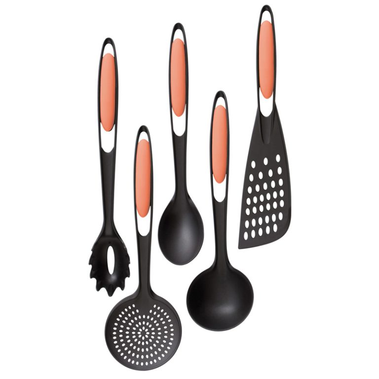 Castey Set de 5 utensilios de cocina Coral