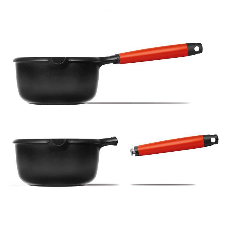 Castey Cazo Castey Induction Antiadherente De Aluminio Fundido Con Mango Desmontable