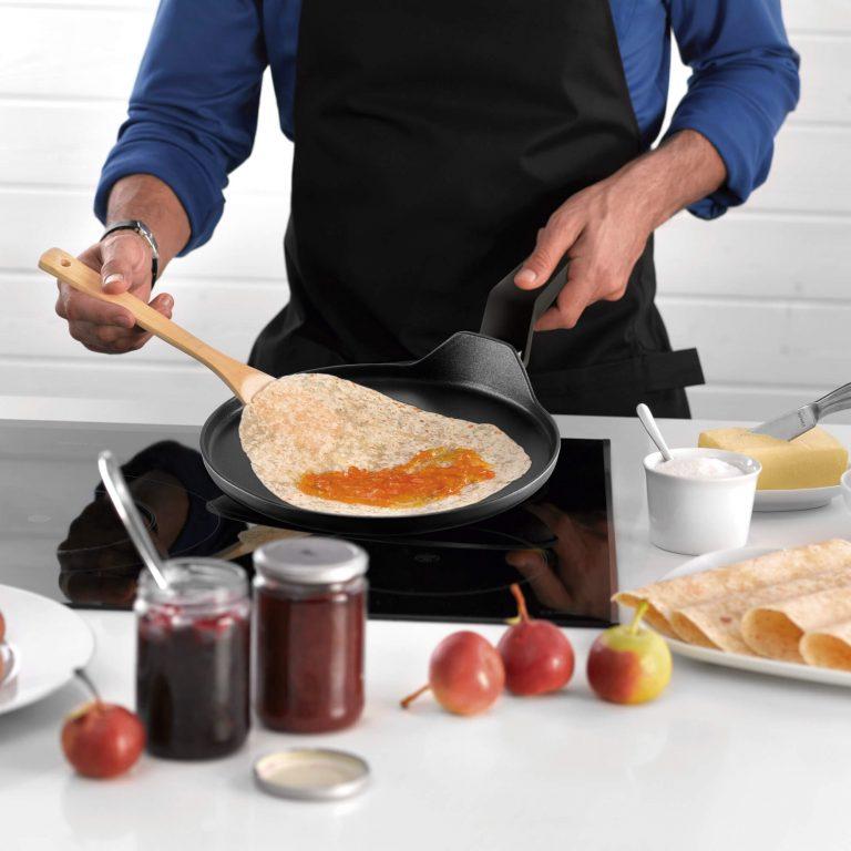 Castey Crepera Castey Titanium De Aluminio Forjado Con Antiadherente Con Partículas De Titanio