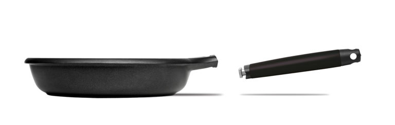 Castey Cuerpo Sartén Castey Fundix De Aluminio Fundido Para Mango Desmontable