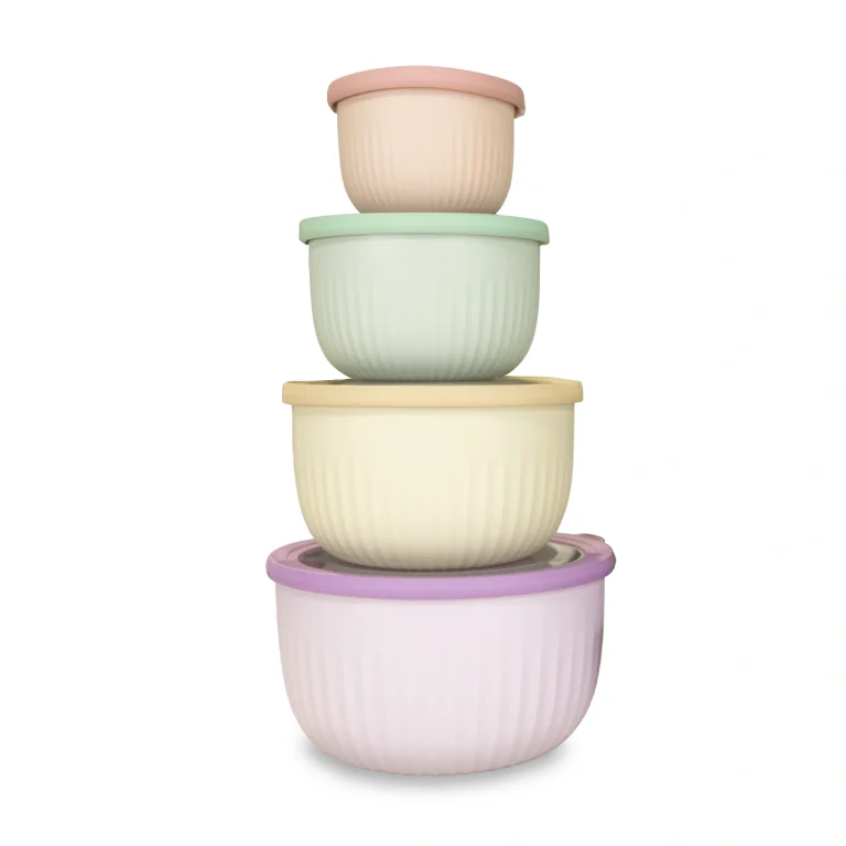 Castey Envase redondo alto con Tapa Hermética para Comida