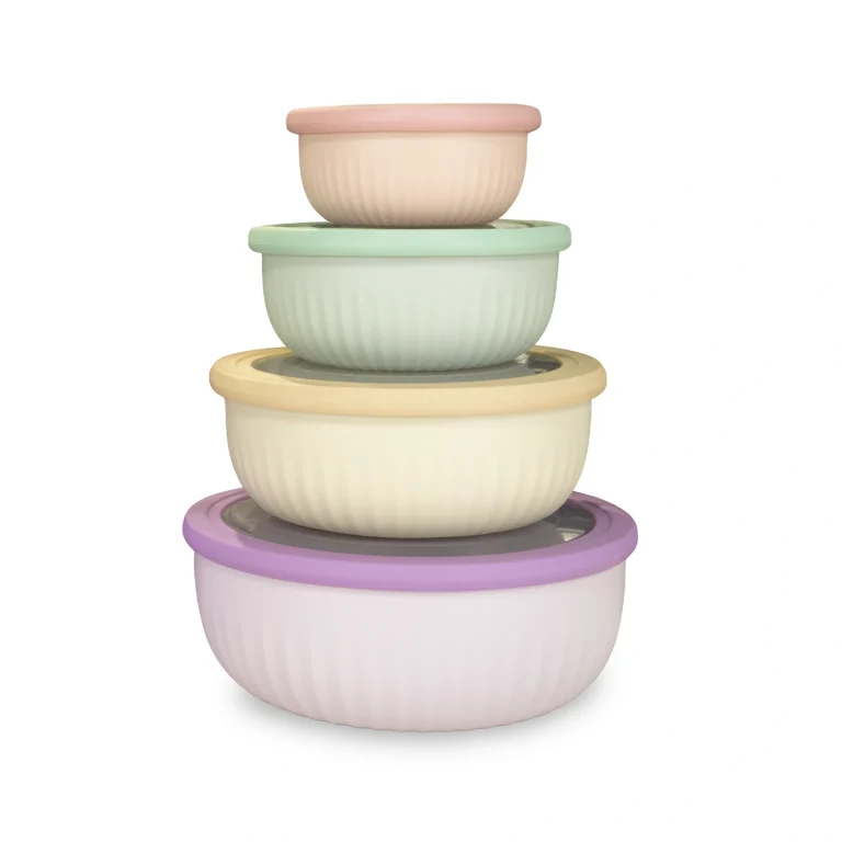 Castey Envase redondo bajo con Tapa Hermética para Comida