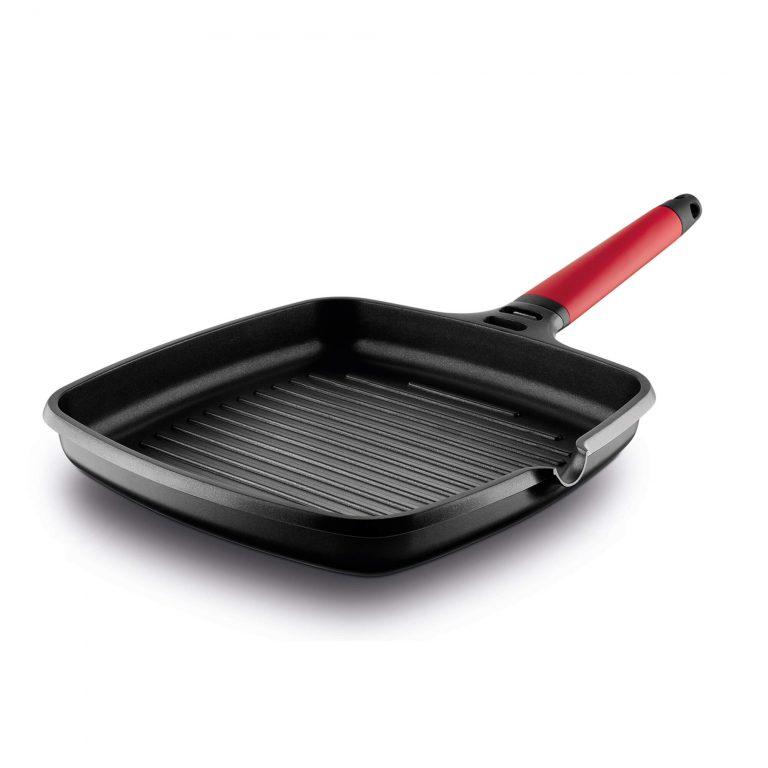 Castey Grill Castey Induction Antiadherente de Aluminio Fundido con Mango Desmontable