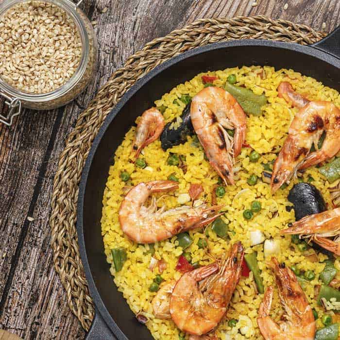 Castey Paellera Castey Coral De Aluminio Forjado Con Antiadherente Libre De PFOA