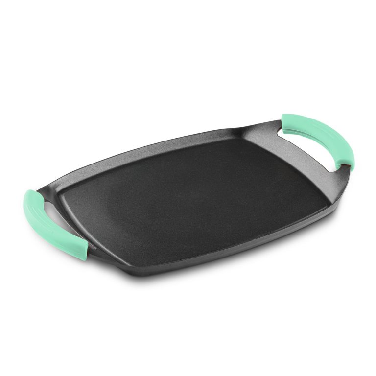 Castey Plancha de Asar Castey Aquamarine de Aluminio Fundido con Antiadherente libre PFOA