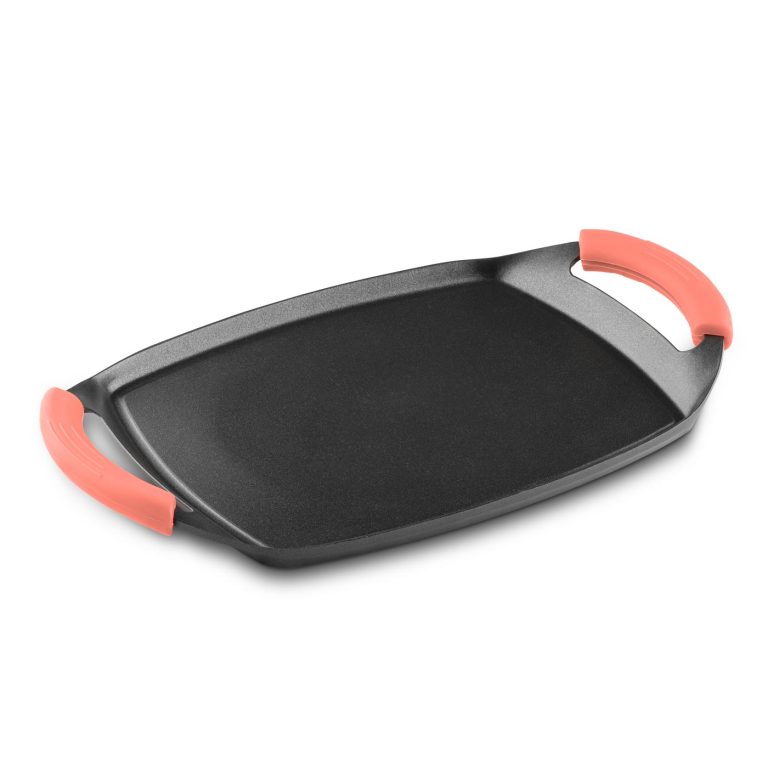 Castey Plancha de Asar Castey Coral de Aluminio Fundido con Antiadherente libre PFOA