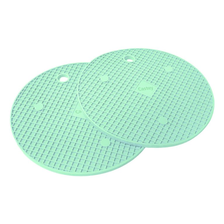 Castey Salvamanteles de silicona imantados Aquamarine