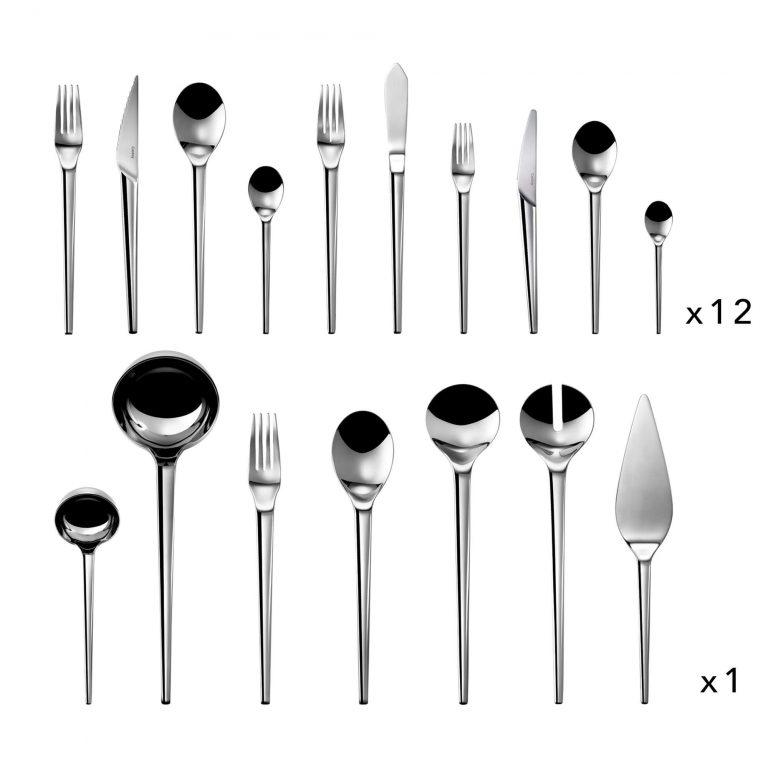 Castey Set Completo de Cubiertos – Para 12 Personas – 127 Piezas