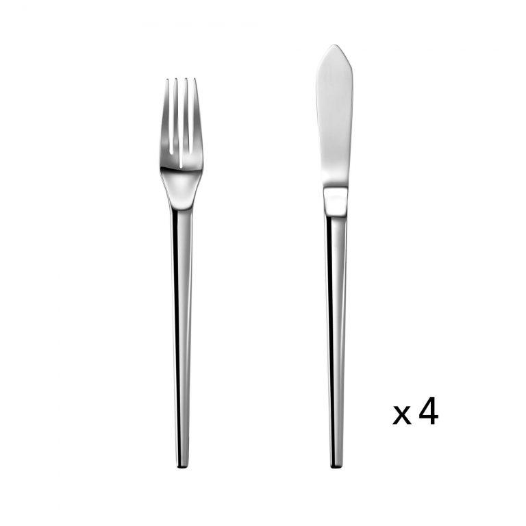 Castey Set de Cubiertos para Pescado – Para 4 Personas – 8 Piezas