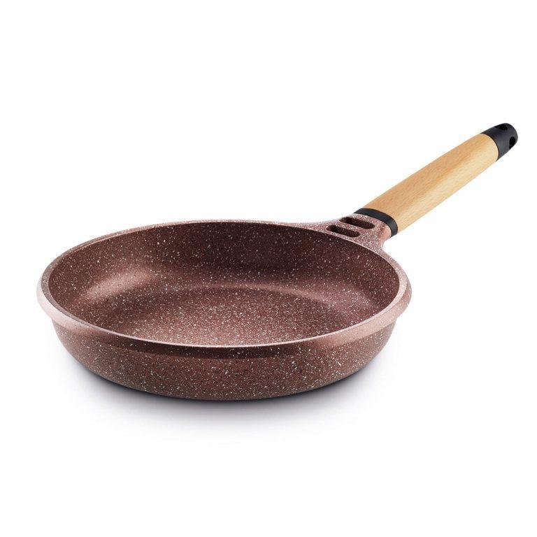 Castey Set Sartenes Castey Terracota De Aluminio Fundido Con Antiadherente Con Relieve Y Mango Desmontable