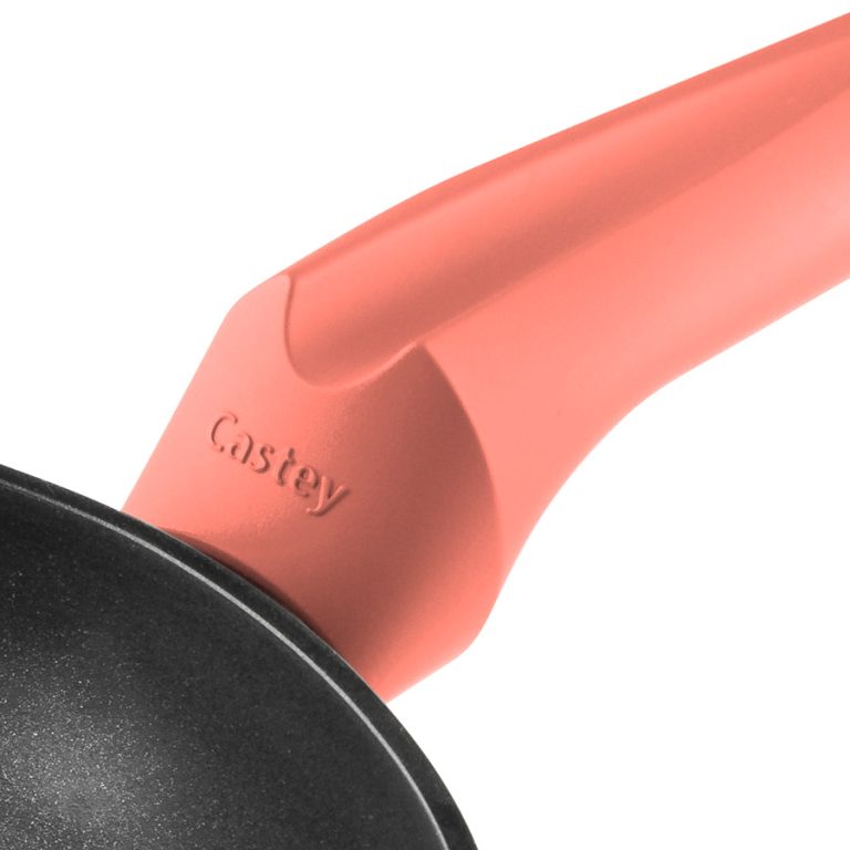 Castey Wok Castey Coral De Aluminio Forjado Con Antiadherente Libre PFOA