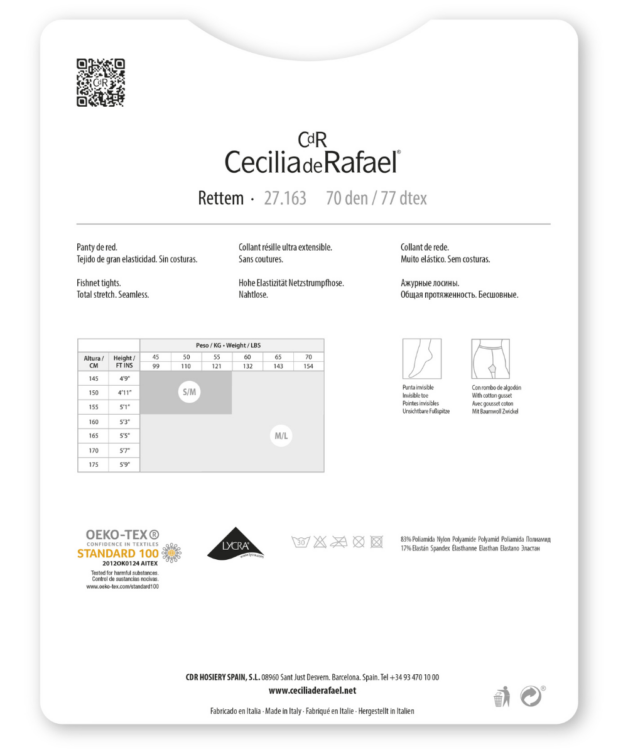 Cecilia De Rafael Rettem 70 Den – Panty De Red