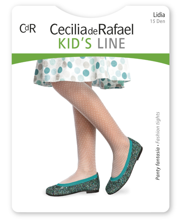 Cecilia De Rafael Lidia 15 Den – Panty Muy Transparente A Topos