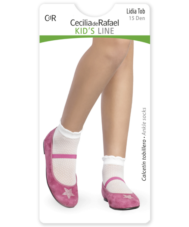 Cecilia De Rafael Lidia Tob 15 Den – Calcetín Tobillero A Topos
