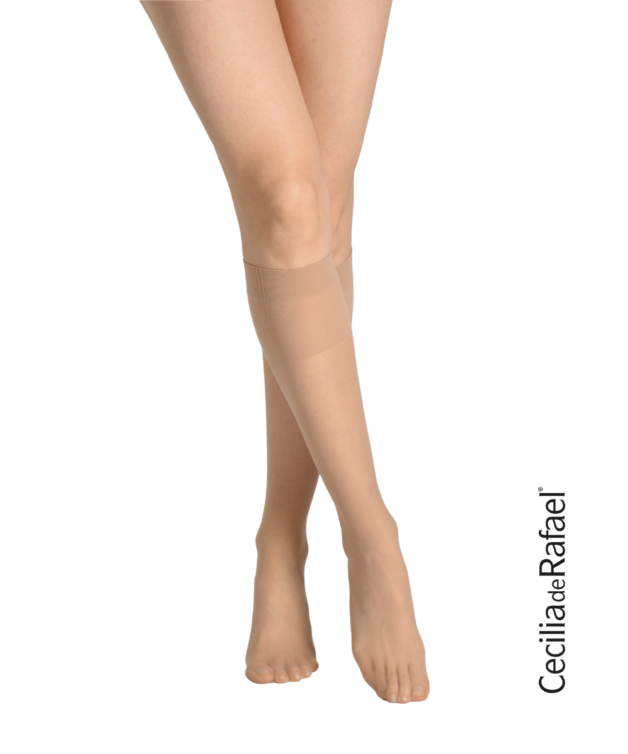 Cecilia de rafael New Caly 15 – 15 Den – Calcetines transparentes antipresión – Sobre de 2 pares