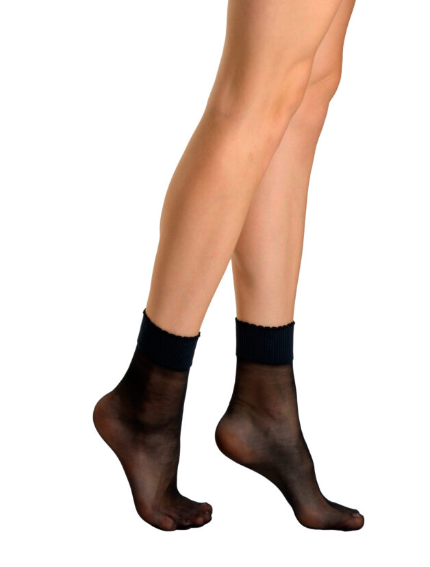 Cecilia De Rafael New Socquettes 20 Den – Calcetines Tobilleros Transparentes – Sobre De 2 Pares