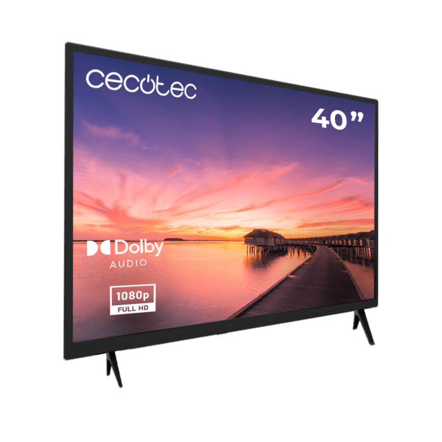 Cecotec 0 Series 0040 Televisión LED 40” Con Resolución Full HD Con Sistema Dolby Sintonizador DVB_T/T2/C/S/S2 Altavoces 16W Conexiones HDMI USB Televisión LED