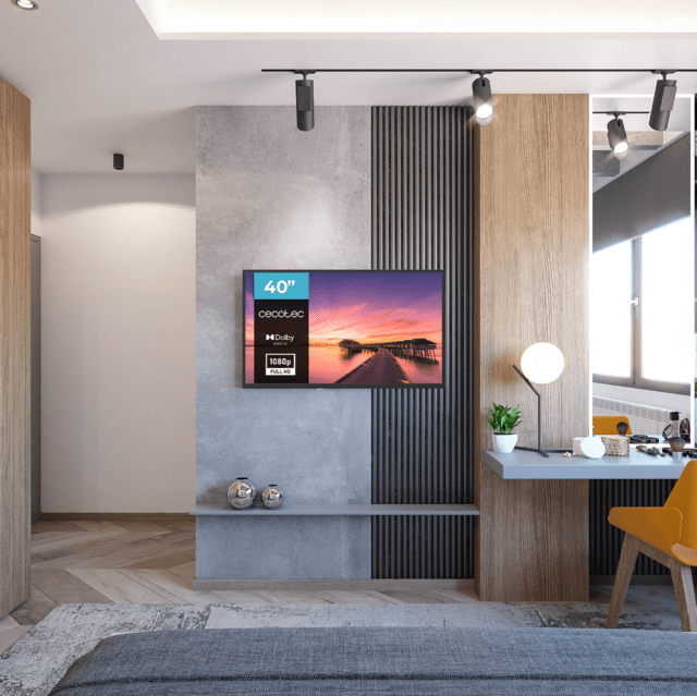 Cecotec 0 Series 0040 Televisión LED 40” Con Resolución Full HD Con Sistema Dolby Sintonizador DVB_T/T2/C/S/S2 Altavoces 16W Conexiones HDMI USB Televisión LED