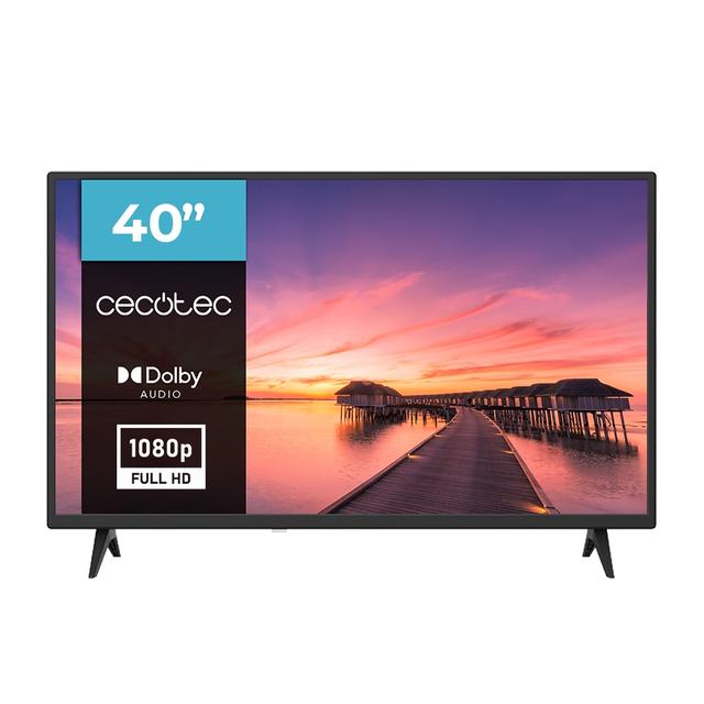 Cecotec 0 series 0040 Televisión LED 40” con resolución Full HD con sistema Dolby Sintonizador DVB_T/T2/C/S/S2 Altavoces 16W conexiones HDMI USB Televisión LED