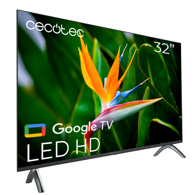 Cecotec A4 Series ALH40032S Televisión LED De 32" Con Resolución HD Sistema Operativo Google TV Dolby Audio Google Voice Assitant Y Chromecast. Televisión LED De 32" 