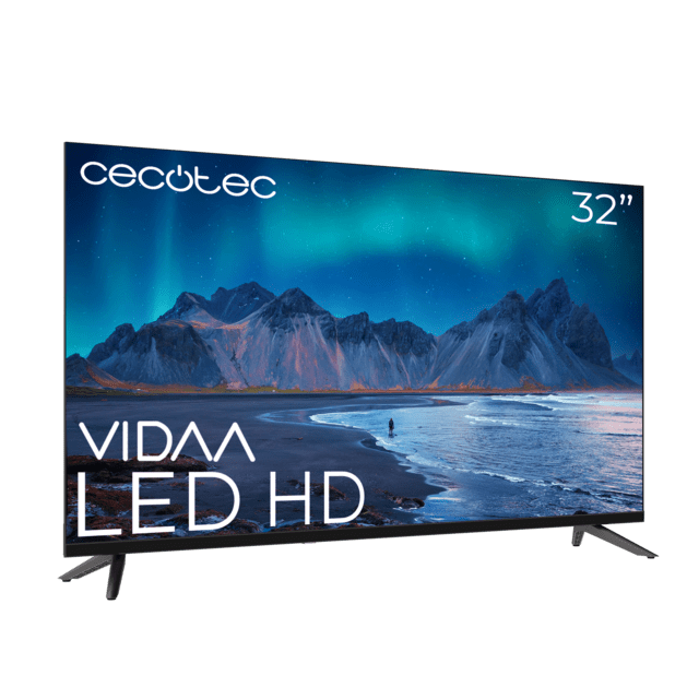 Cecotec A5 Series ALH50032 Televisión LED 32” Con Resolución HD Con Sistema Dolby Smart TV VIDAA WiFi Integrado Salida De Auriculares 3 HDMI Y 2 USB Altavoces 16W Televisión LED 32”