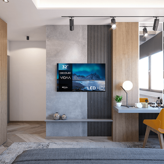 Cecotec A5 Series ALH50032 Televisión LED 32” Con Resolución HD Con Sistema Dolby Smart TV VIDAA WiFi Integrado Salida De Auriculares 3 HDMI Y 2 USB Altavoces 16W Televisión LED 32”