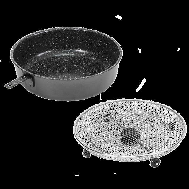 Cecotec Accesorios Para Turbocecofry 4D Cubeta Plana Con Revestimiento De Piedra De 3 Litros Y Accesorio Para Snacks De Acero Inoxidable.Accesorios para TurboCecofry 4D/TurboCecofry 4D Healthy