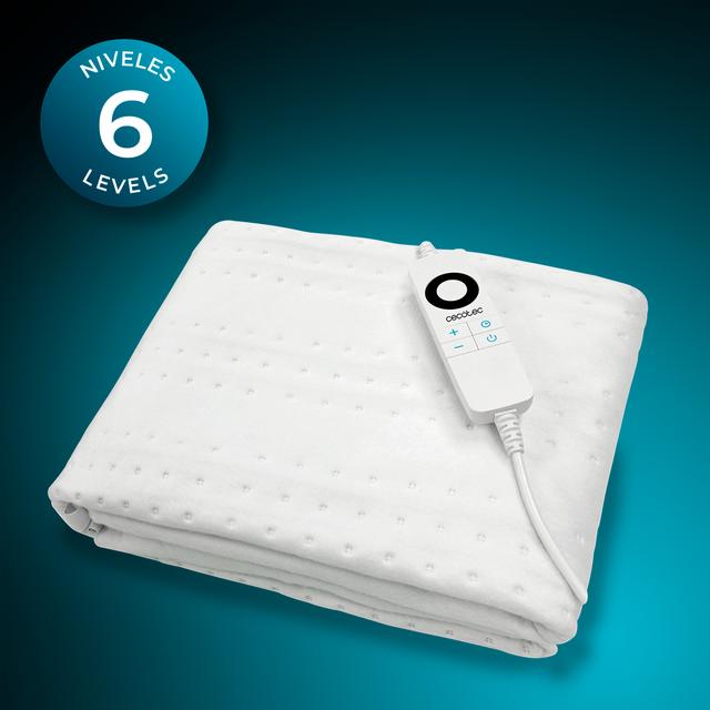Cecotec Bajera Eléctrica 150x80 Con Apagado Automático Y 6 Niveles De Temperatura Ajustables Bajera Eléctrica Calientacamas