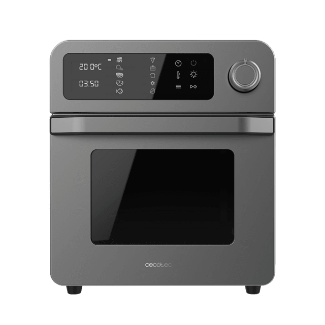 Cecotec Bake&Fry 1500 Touch Horno Freidora De Aire Caliente Con Convección 15 Litros De Capacidad 1700 W De Potencia Y Con Pantalla Táctil. Incluye Amplio Kit De Accesorios. Horno Freidora De Aire