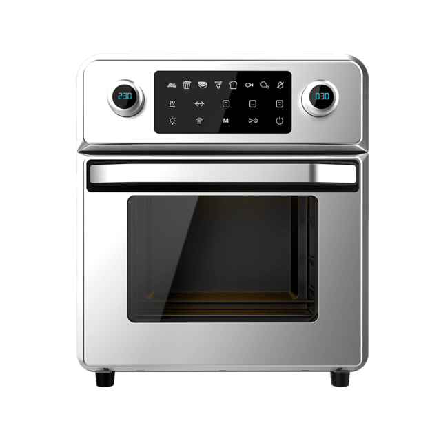 Cecotec Bake&Fry Touch. Horno De Aire Caliente Con 1700 W Capacidad 14 Litros Convección Pantalla Táctil 9 Funciones Acero Inoxidable Temperatura Regulable Horno Freidora De 14 Litros De Capacidad Y 1700 W De Potencia