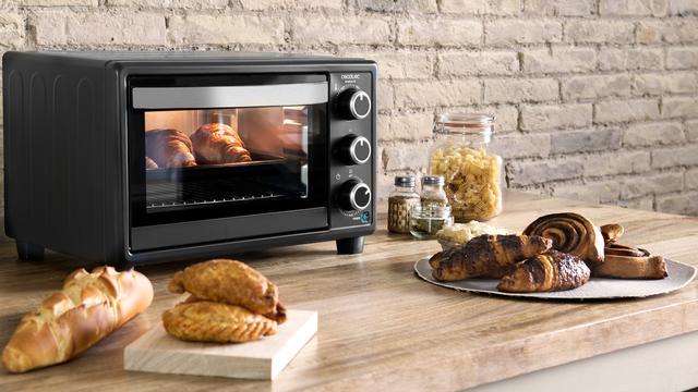 Cecotec Bake'n Toast 550 M. Horno Sobremesa Eléctrico De 1500 W Capacidad 23 L 3 Modos Temporizador Hasta 60 Minutos Temperatura Regulable Hasta 230ºc Horno Tostador 23 Litros De Sobremesa