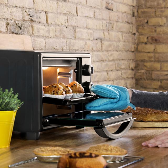 Cecotec Bake&Toast 2300 Black Horno Tostador De Sobremesa Eléctrico Multifunción 23 Litros De Capacidad Y Puerta Con Doble Cristal. Horno Tostador De Sobremesa