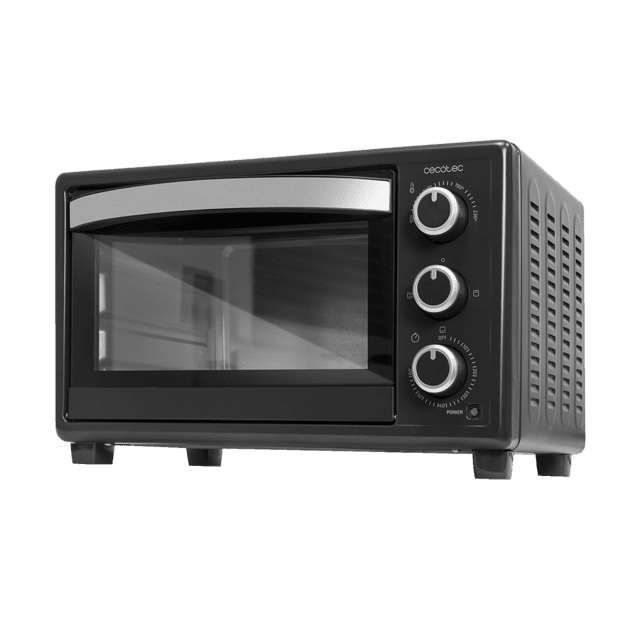 Cecotec Bake&Toast 2300 Black Horno tostador de sobremesa eléctrico multifunción 23 litros de capacidad y puerta con doble cristal. Horno tostador de sobremesa