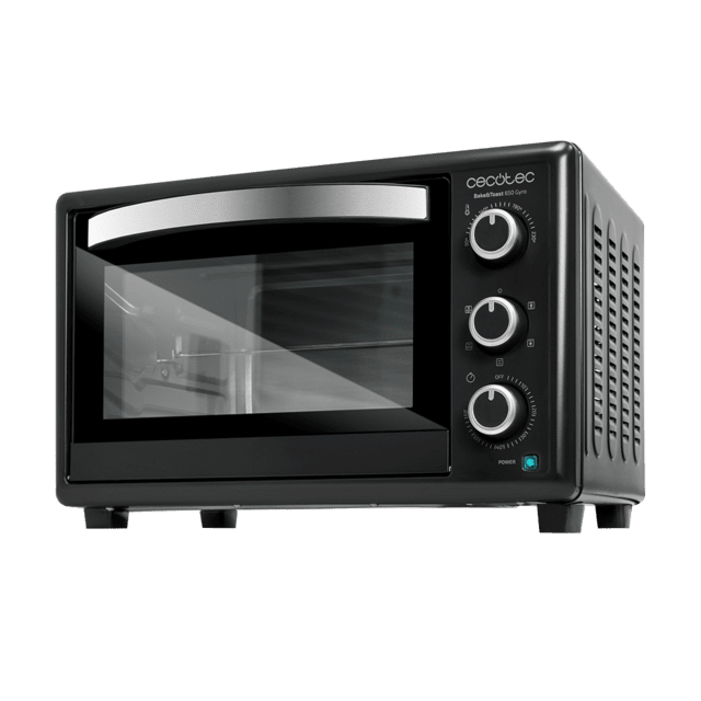 Cecotec Bake&Toast 3090 Black Gyro Hornos Eléctricos De Convección Con Rustidor De 30 Litros De Capacidad 5 Modos Y Luz Interior. Horno De Sobremesa 