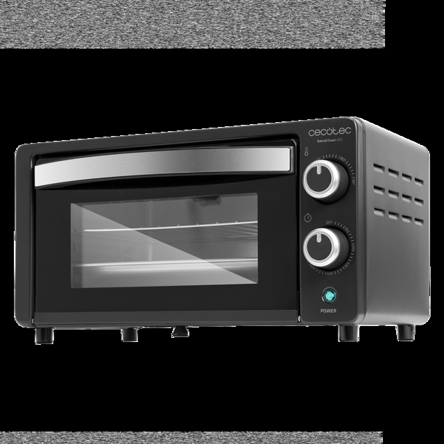 Cecotec Bake&Toast 450. Horno Sobremesa De 1000 W Capacidad De 10 Litros Temperatura Hasta 230ºC Temporizador Hasta 60 Minutos Perfecto Para Panini Y Bollería Horno Tostador 10 Litros  
