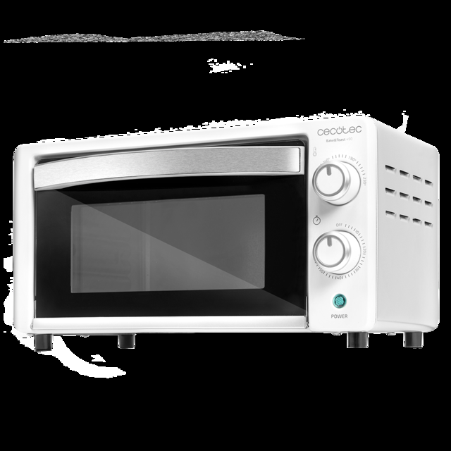 Cecotec Bake&Toast 490. Horno Sobremesa De 1000 W Capacidad 10 L Temperatura Hasta 230ºC Temporizador Hasta 60 Min Perfecto Para Panini Y Bollería Incluye Bandeja Recogemigas Blanco Horno Tostador 10 Litros