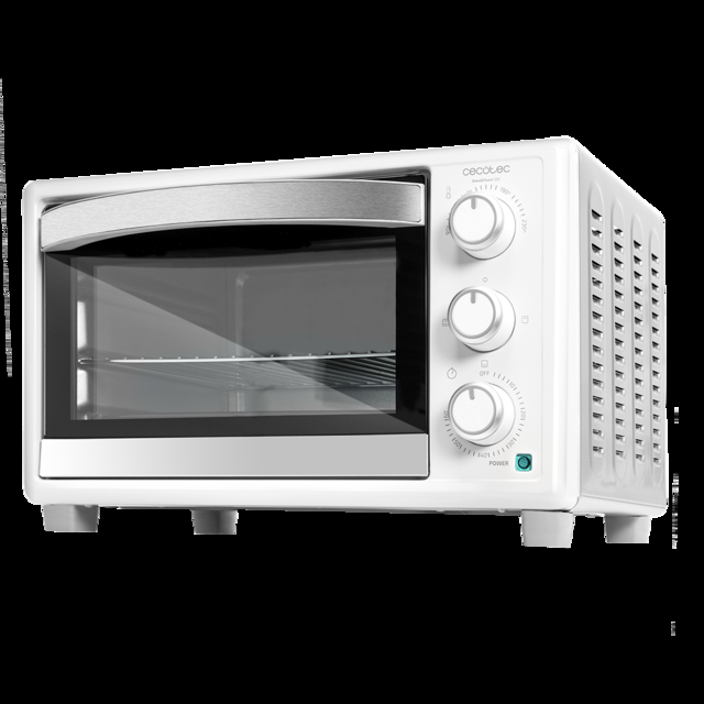 Cecotec Bake&Toast 590. Horno Sobremesa De 1500 W Capacidad De 23 Litros Temperatura Hasta 230ºC Temporizador Hasta 60 Minutos 3 Modos De Cocción Incluye Bandeja Recogemigas Horno Tostador 23 Litros